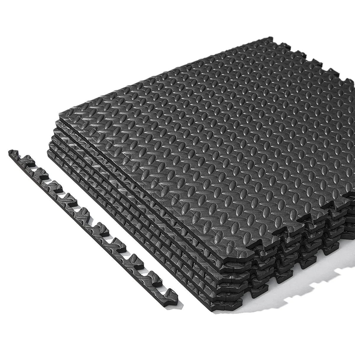 ½ Inch Thick Puzzle Exercise Mat - Black