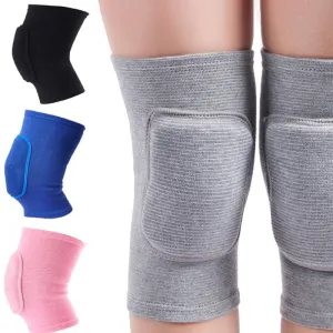 1PC Sports Compression Knee Pads Elastic Knee Protector Thickened Sponge Knee Brace Support for Dancing Workout Training