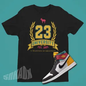 23 University GOAT Shirt To Match Air Jordan 1 Zoom CMFT Anthracite