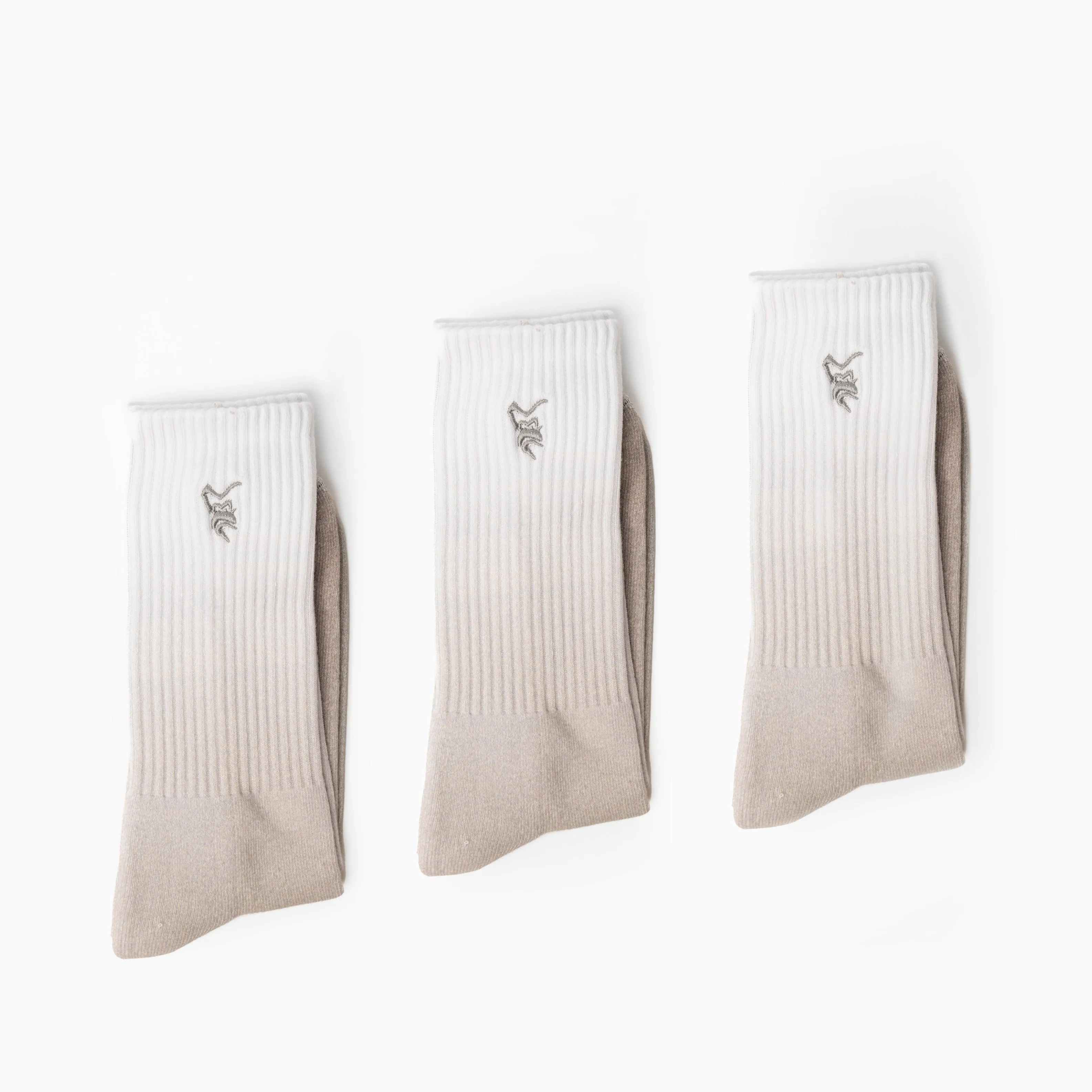 3 Pack Embroidered Tie Dye Gym Socks