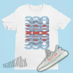 350 Stack Mirror Shirt To Match Yeezy 350 Boost V2 Blue Tint