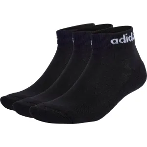 adidas Cushioned Linear (3 Pack) Ankle Training Socks - Black