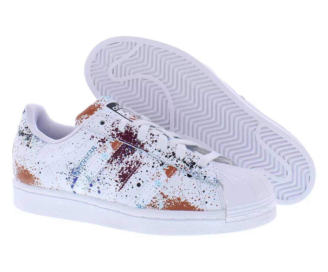 Adidas Kid's Superstar Spray GS Shoes - White / Multi