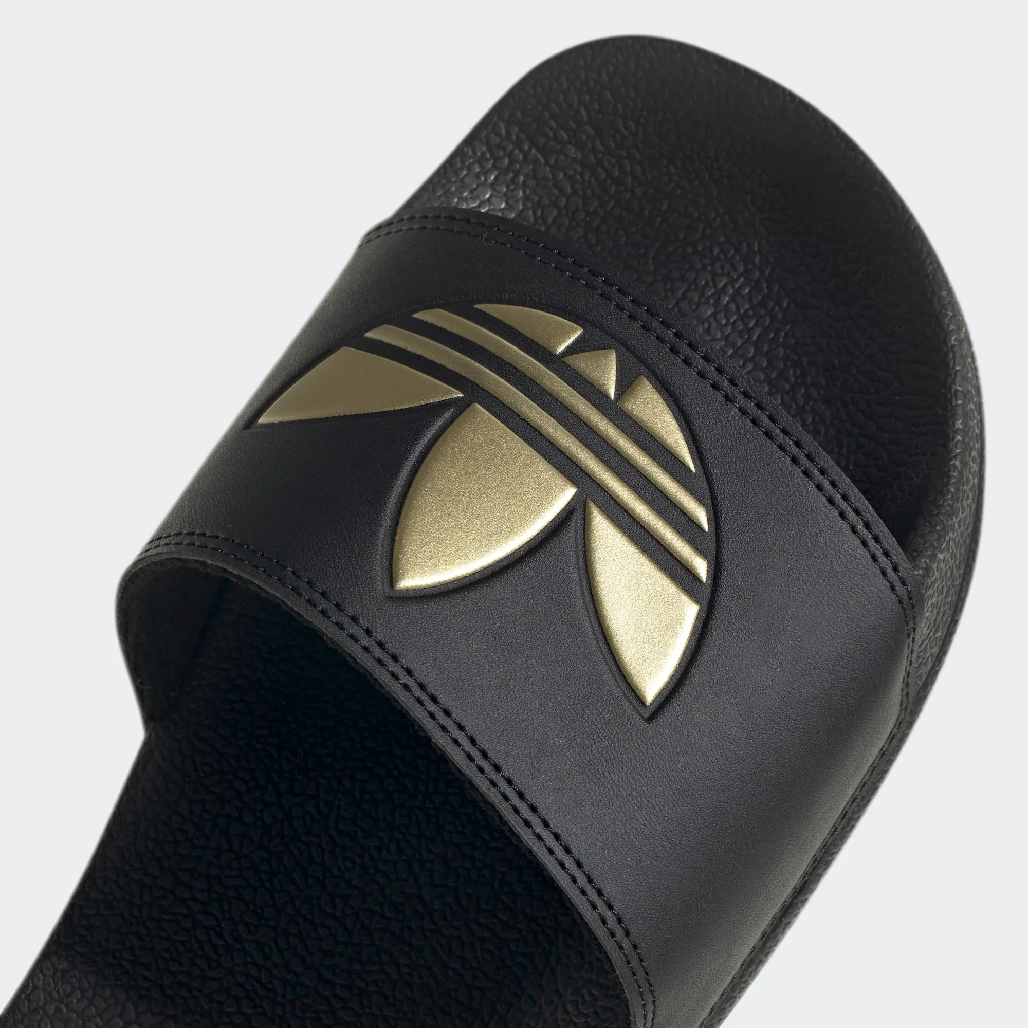 Adidas Women's Adilette Lite Slides - Core Black / Matte Gold