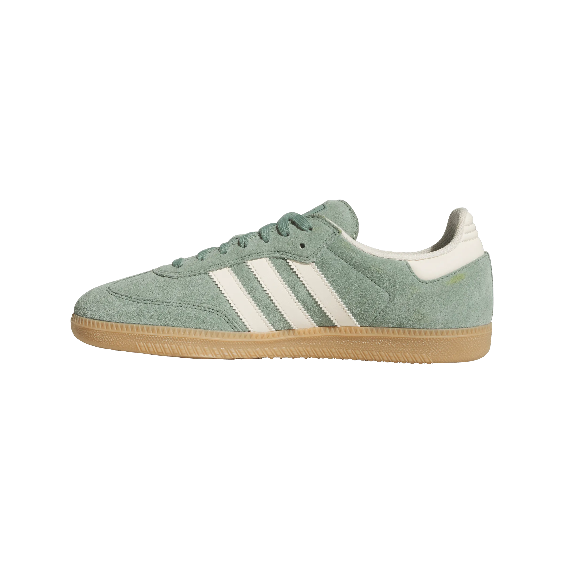 ADIDAS Women's Samba Shoes Silver Green/Wonder White/Gold Metallic