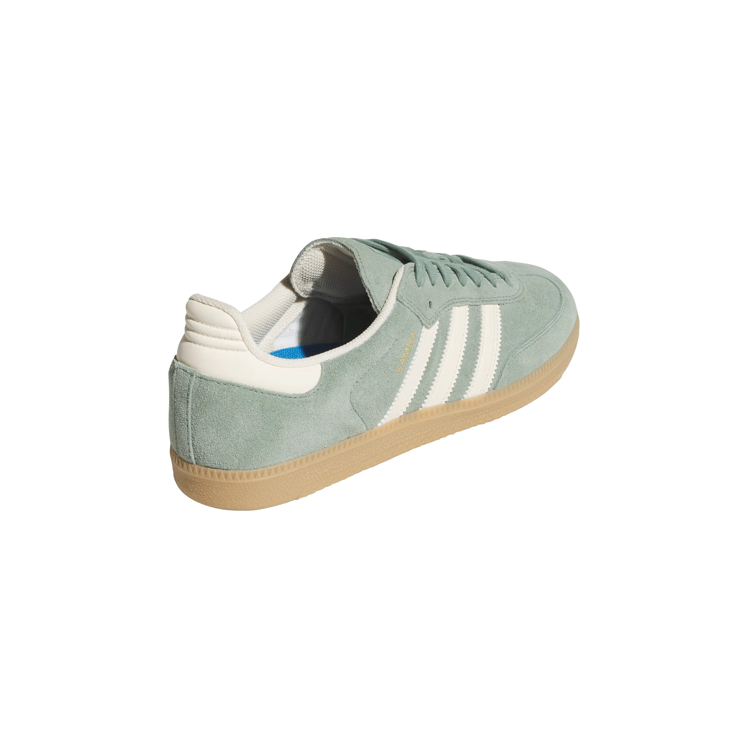 ADIDAS Women's Samba Shoes Silver Green/Wonder White/Gold Metallic