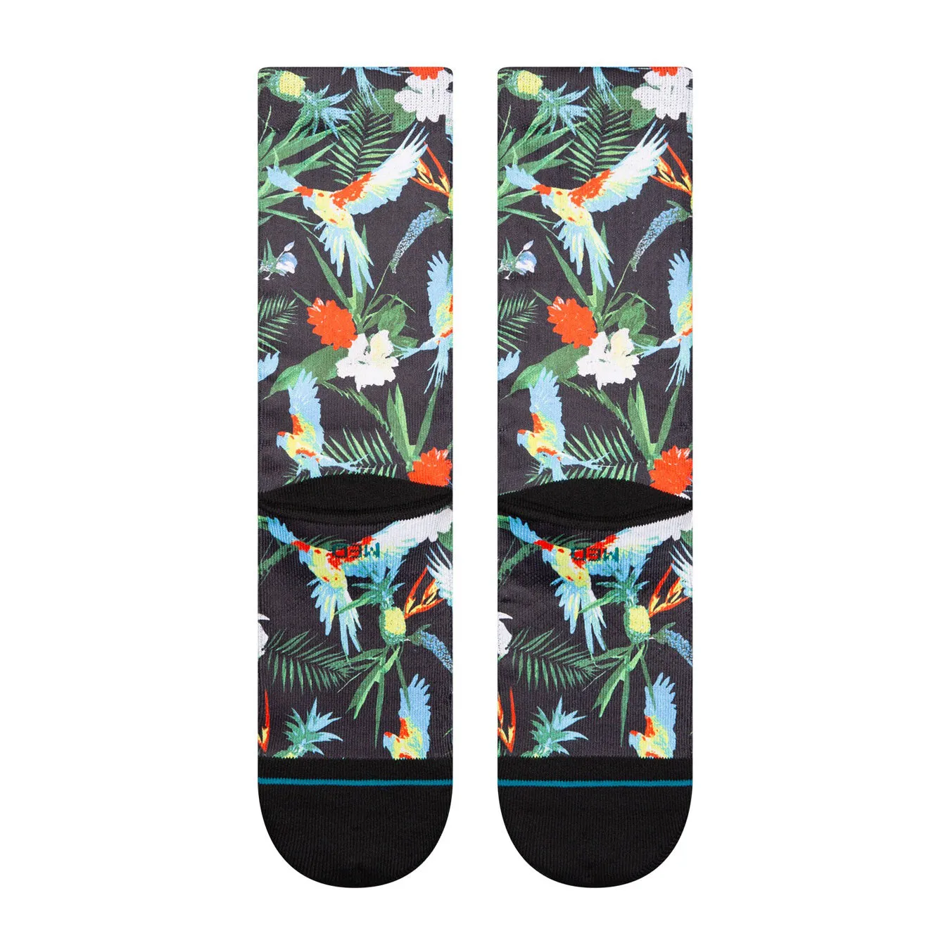 Adult Crew Socks - Bird Cage Crew - Black