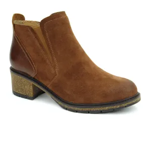 Aetrex Frankie Ankle Boot (Women) - Brown Leather