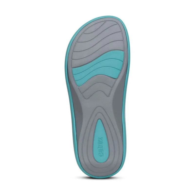 Aetrex Maui Aqua Women's Flips