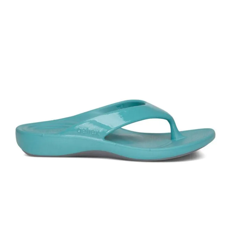 Aetrex Maui Aqua Women's Flips