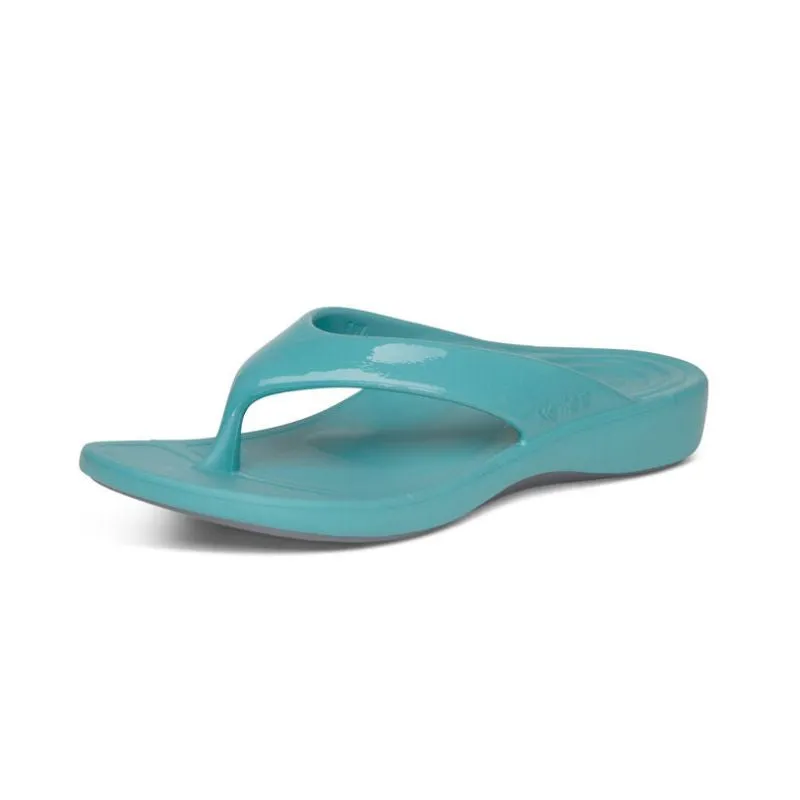 Aetrex Maui Aqua Women's Flips