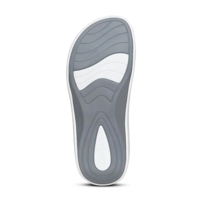 Aetrex Maui White Women's Flips