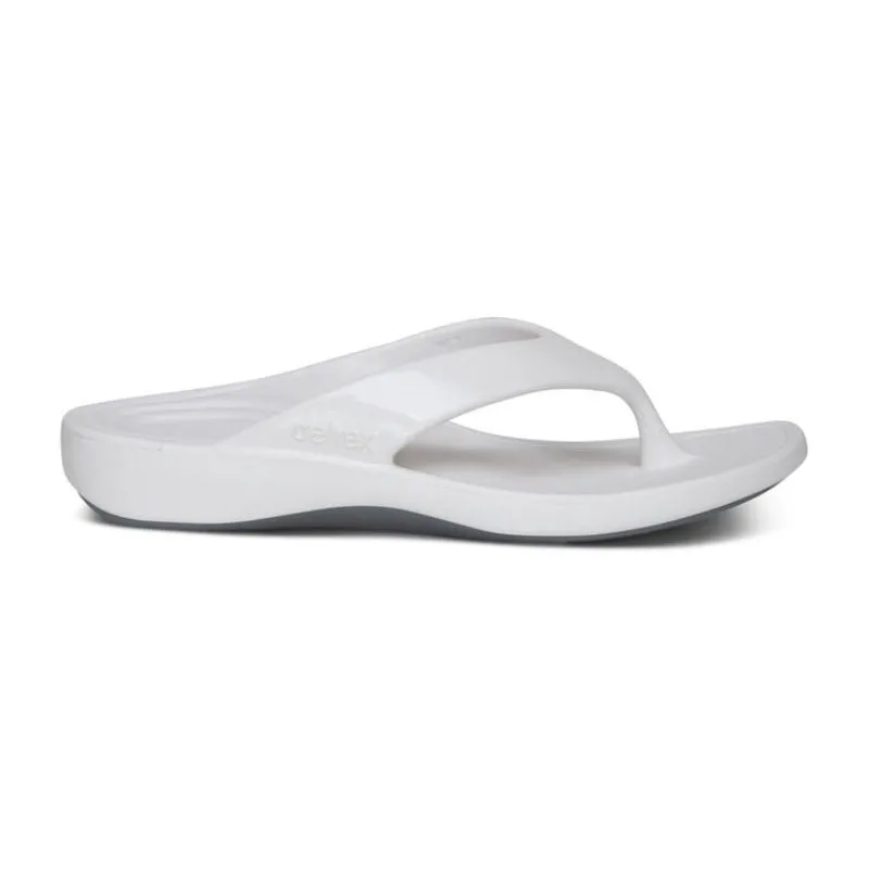 Aetrex Maui White Women's Flips