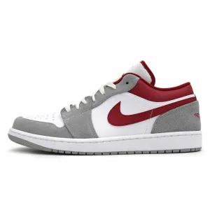 AIR JORDAN 1 LOW LIGHT SMOKE GREY GYM RED 2021