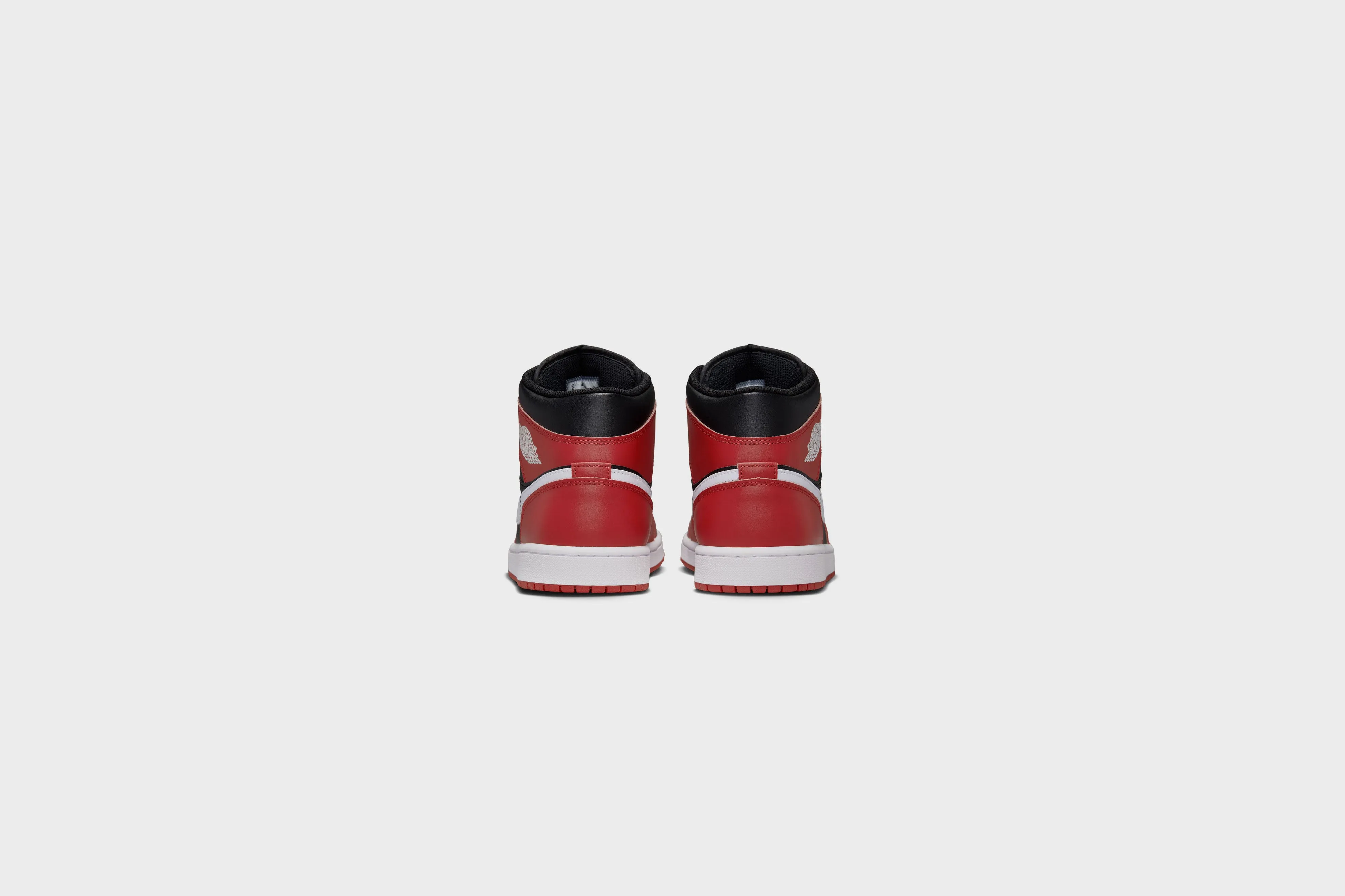 Air Jordan 1 Mid (Black/White-Gym Red)