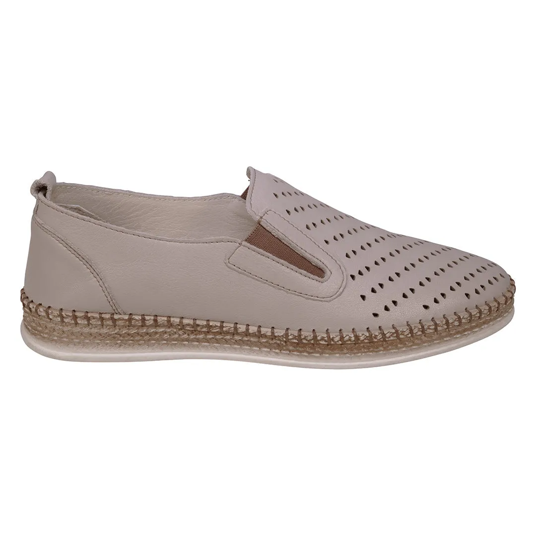 Amillie Ice Perforated Leather Flats