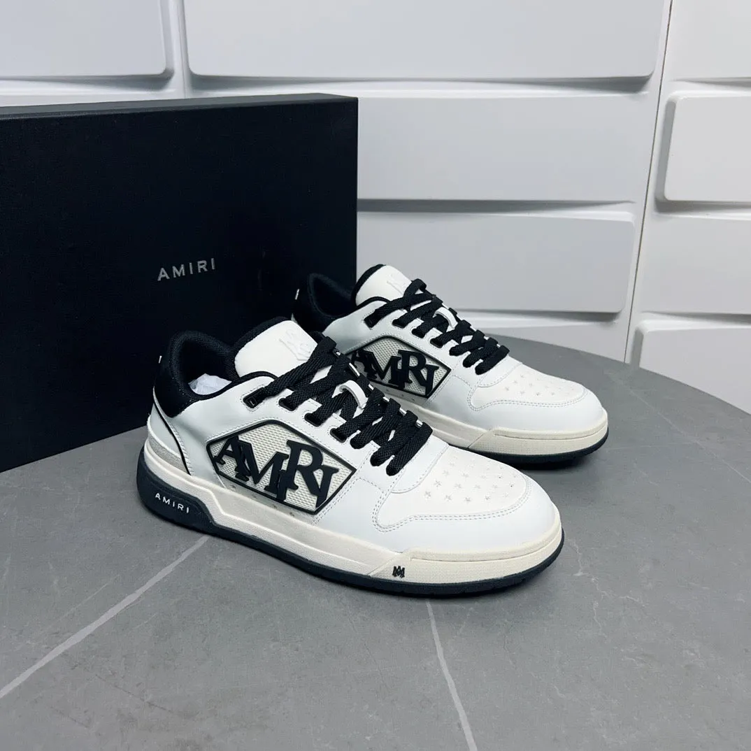 AMR Classic Low Black and White Sneakers-124