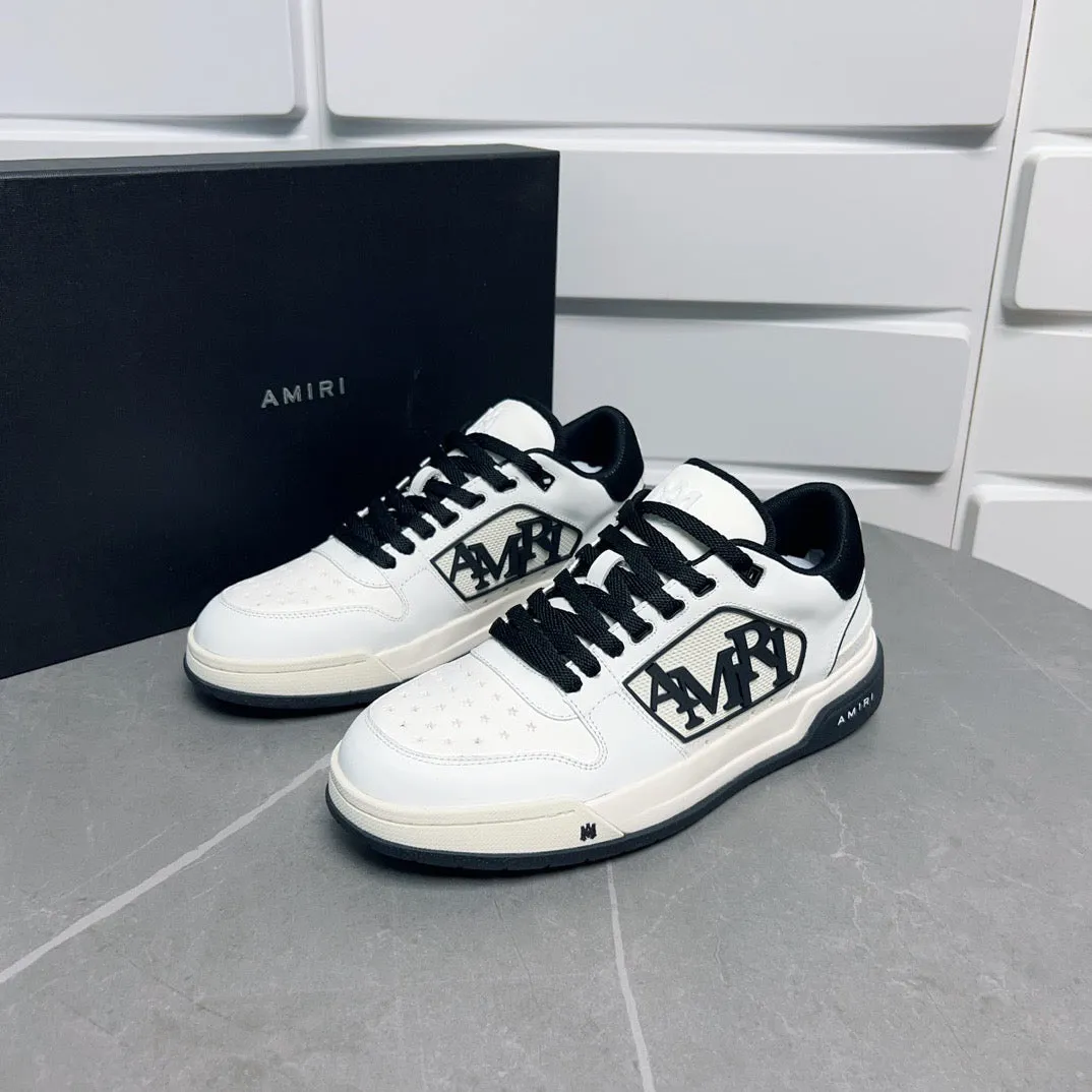 AMR Classic Low Black and White Sneakers-124