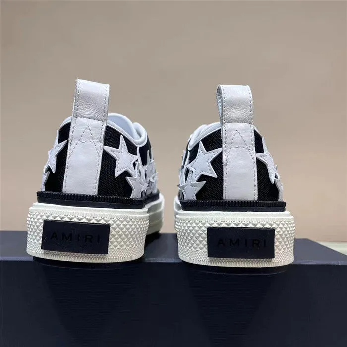 AMR Men Stars Court Low Black and White Sneakers-196