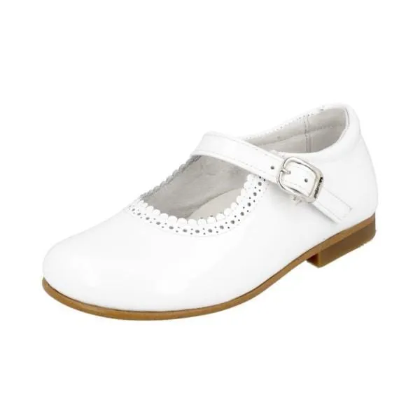 ANDANINES - Mary Jane Shoe - White