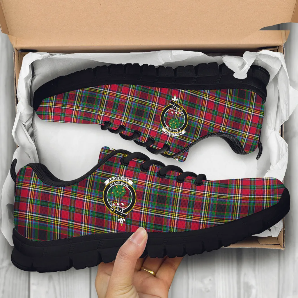 Anderson of Arbrake Tartan Sneakers with Family Crest