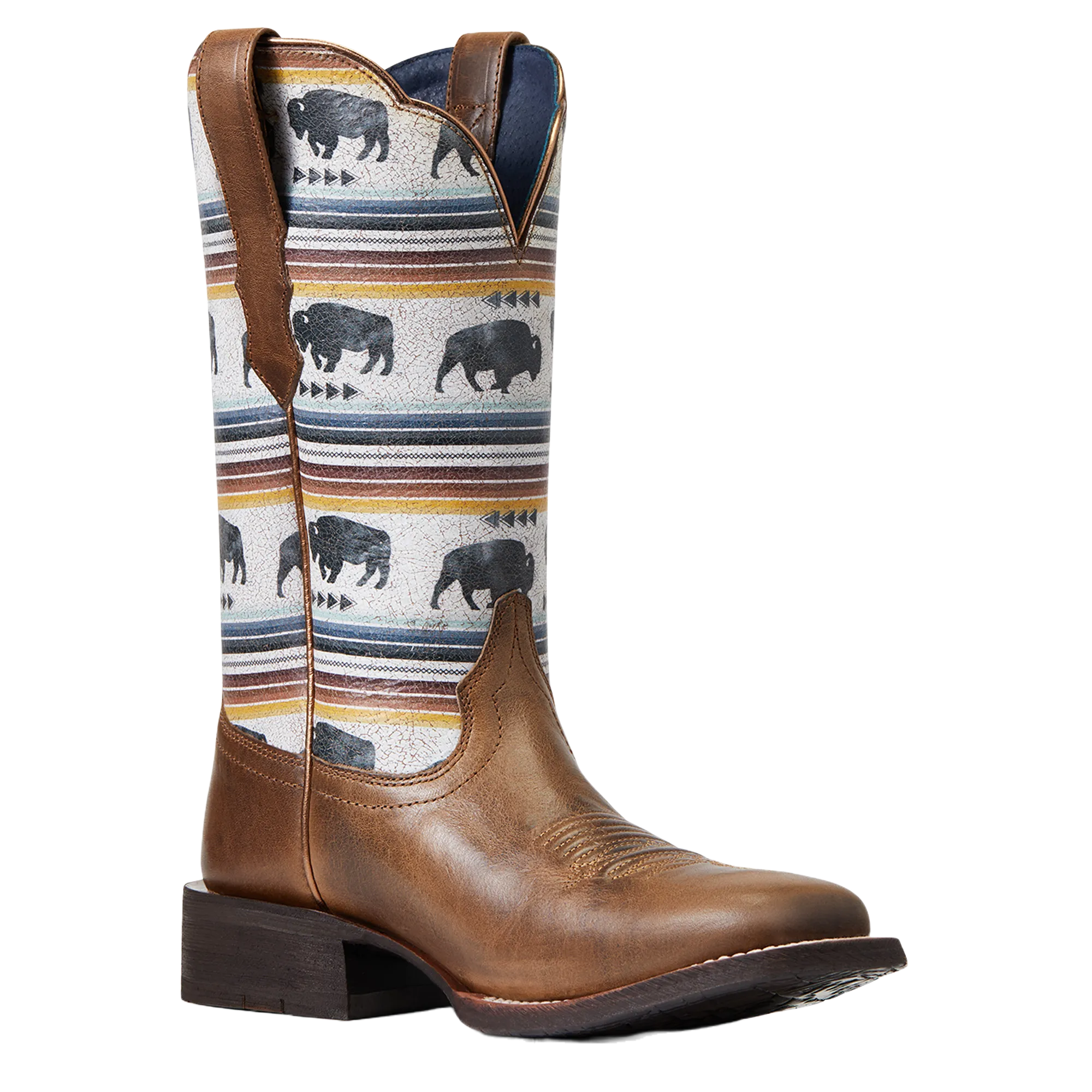 Ariat Ladies Circuit Savanna Ash Brown Square Toe Boots 10040423