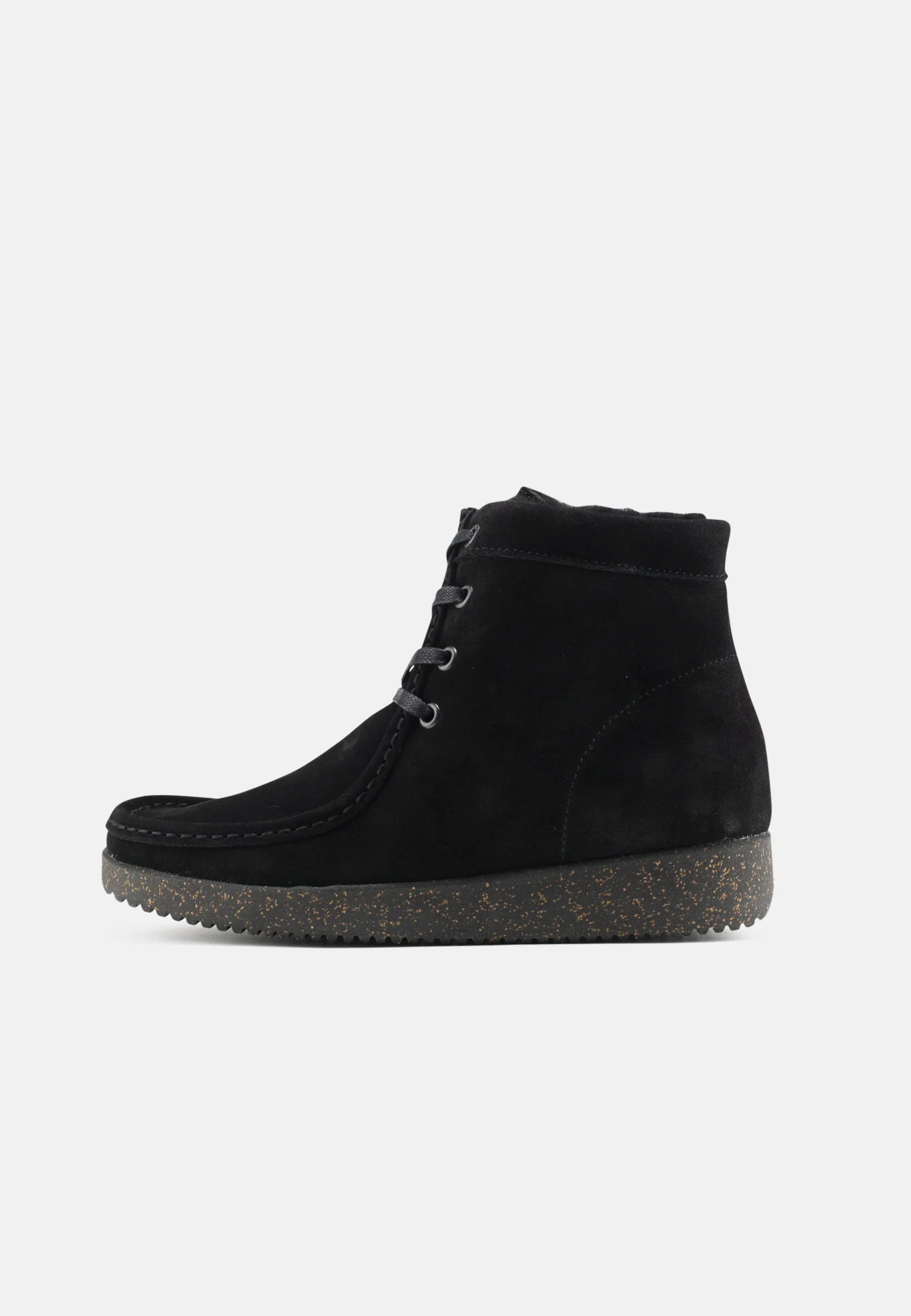 Asta Varmforet Støvle Suede - Black