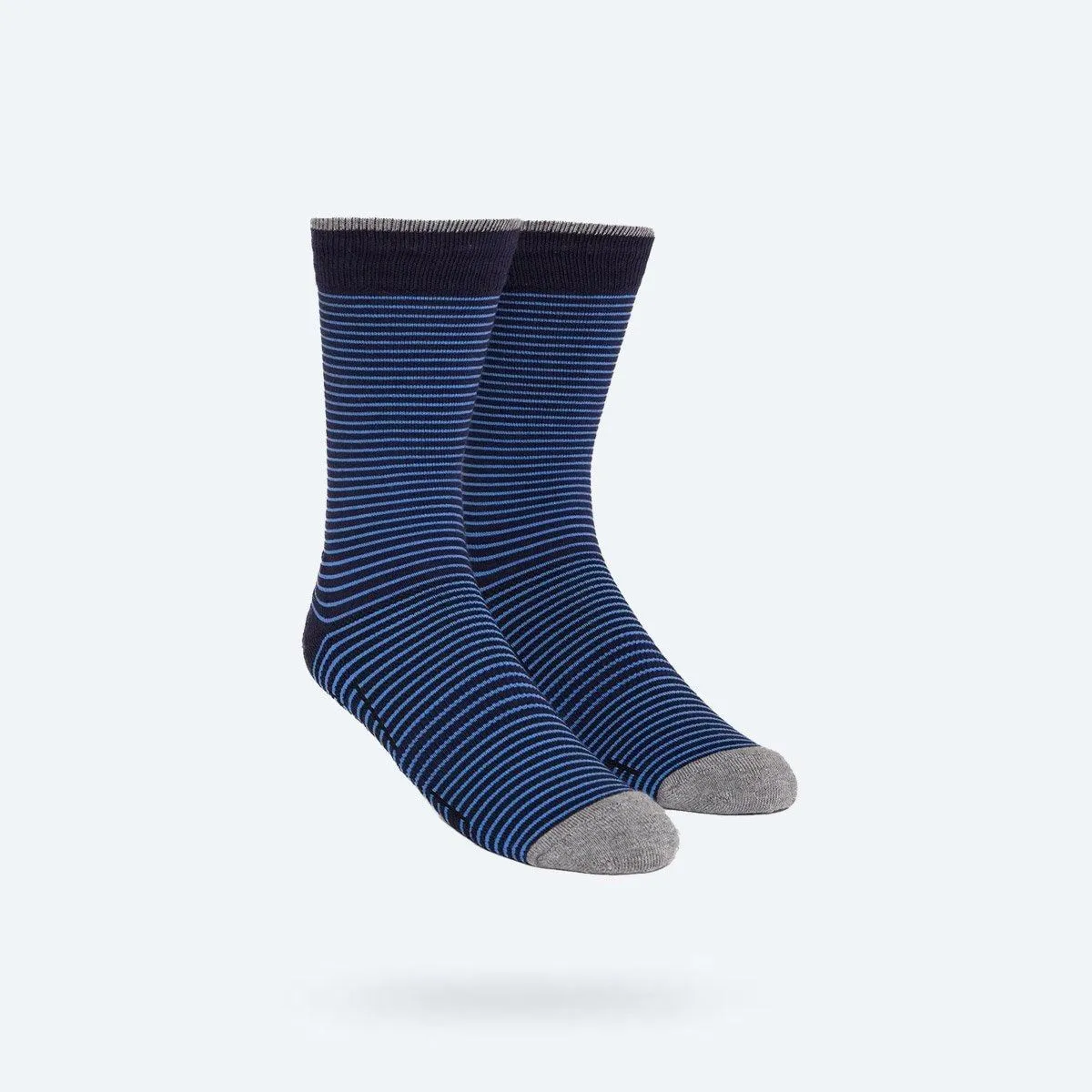 Atlas Dress Sock - Blue Navy Mini Stripe