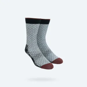 Atlas Dress Sock - White Dot