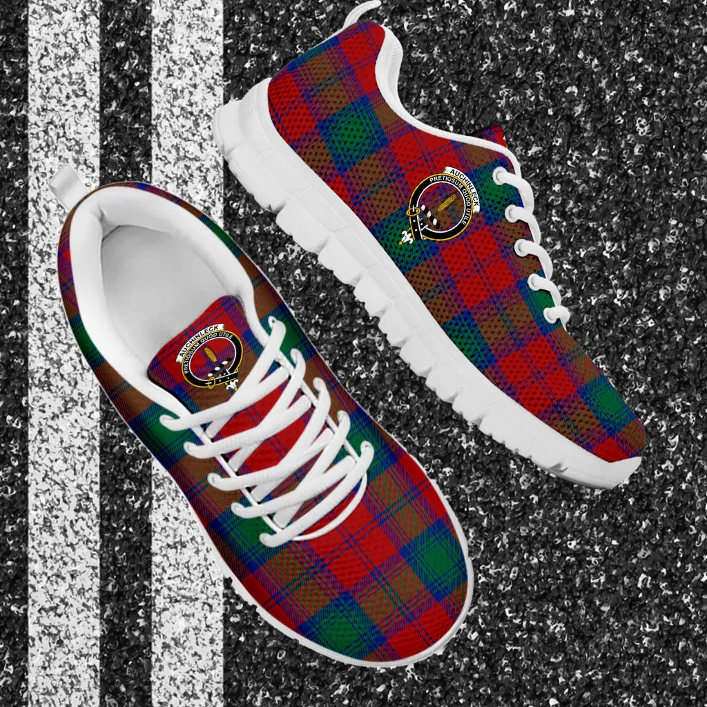 Auchinleck (Affleck) Tartan Sneakers with Family Crest