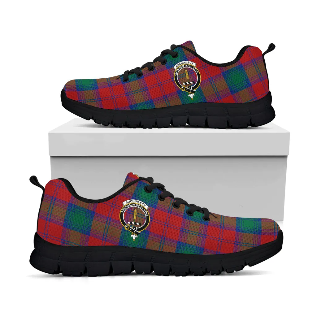 Auchinleck (Affleck) Tartan Sneakers with Family Crest