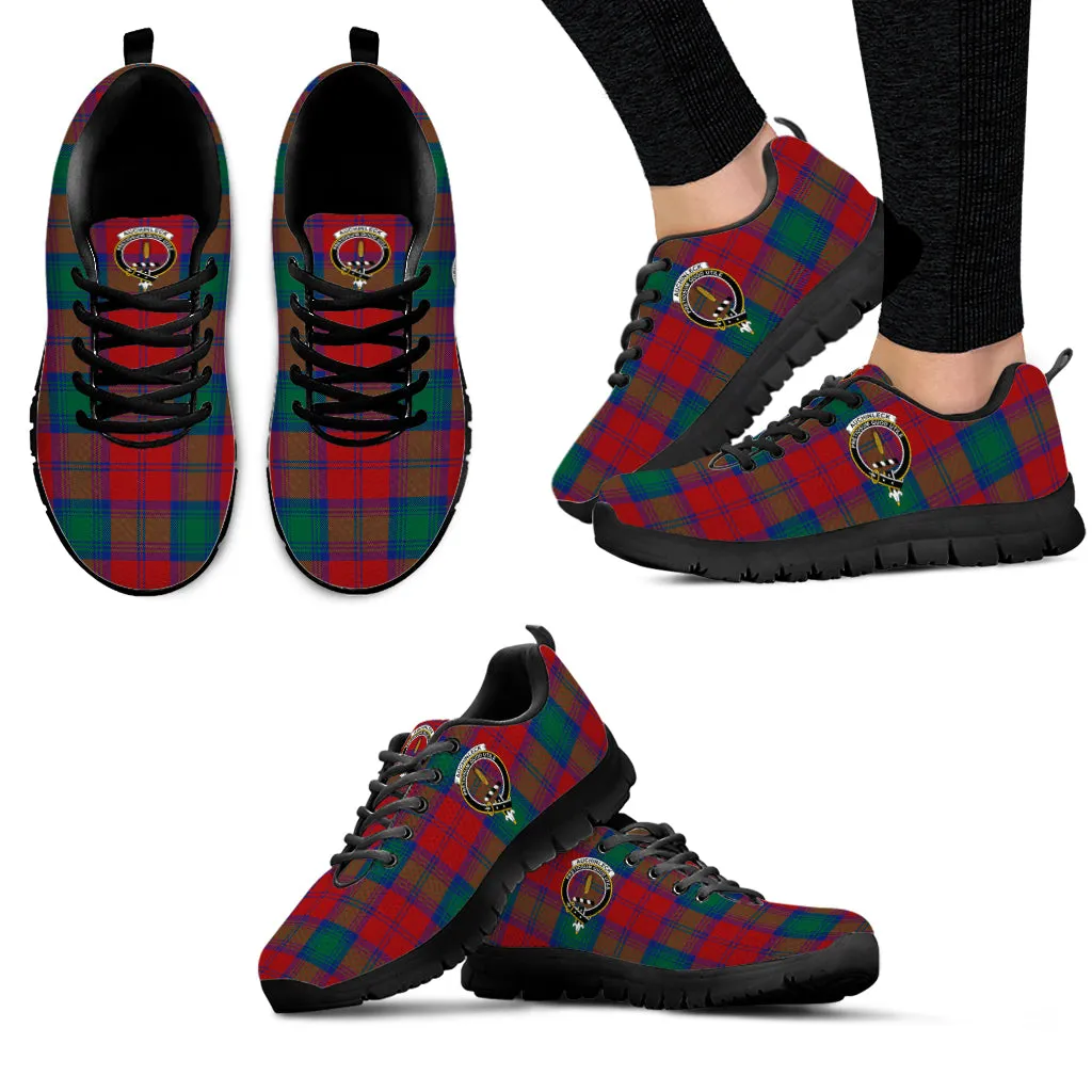 Auchinleck (Affleck) Tartan Sneakers with Family Crest