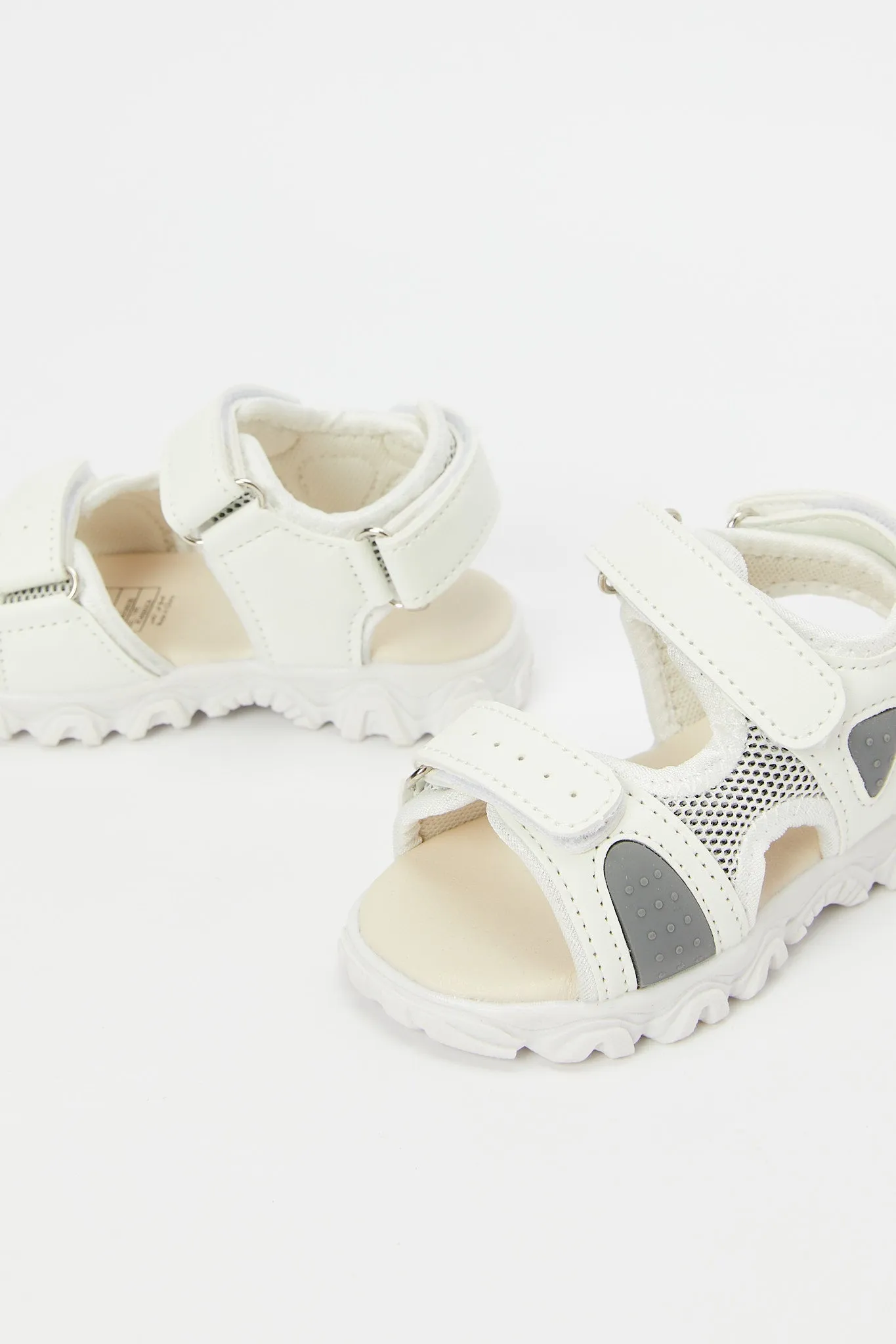 Baby Boys White Sport Sandal