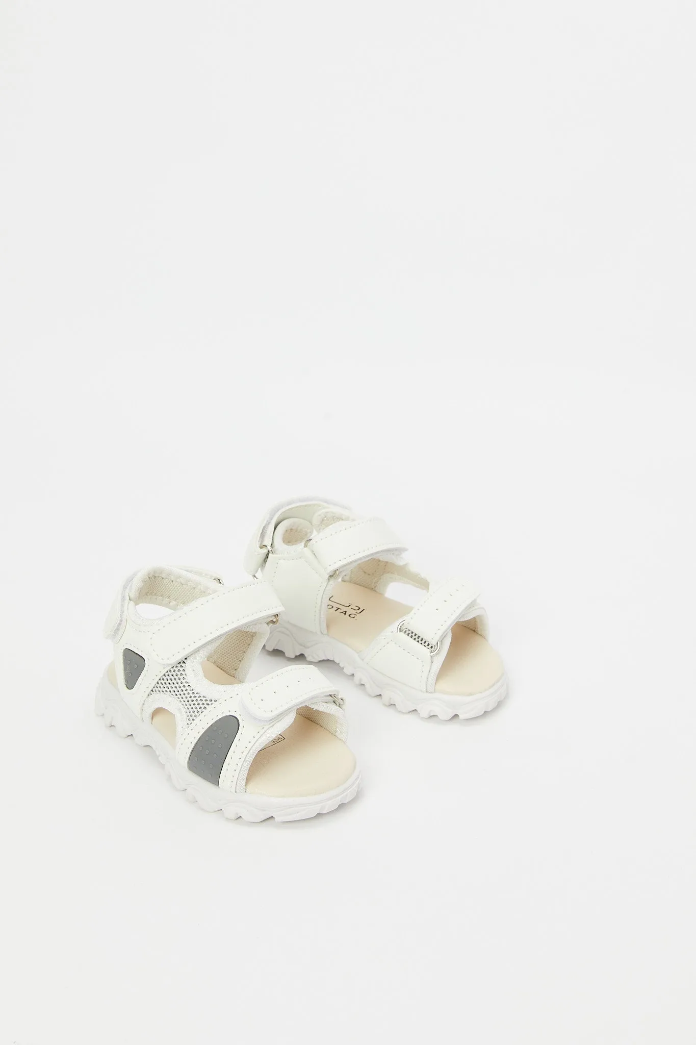 Baby Boys White Sport Sandal