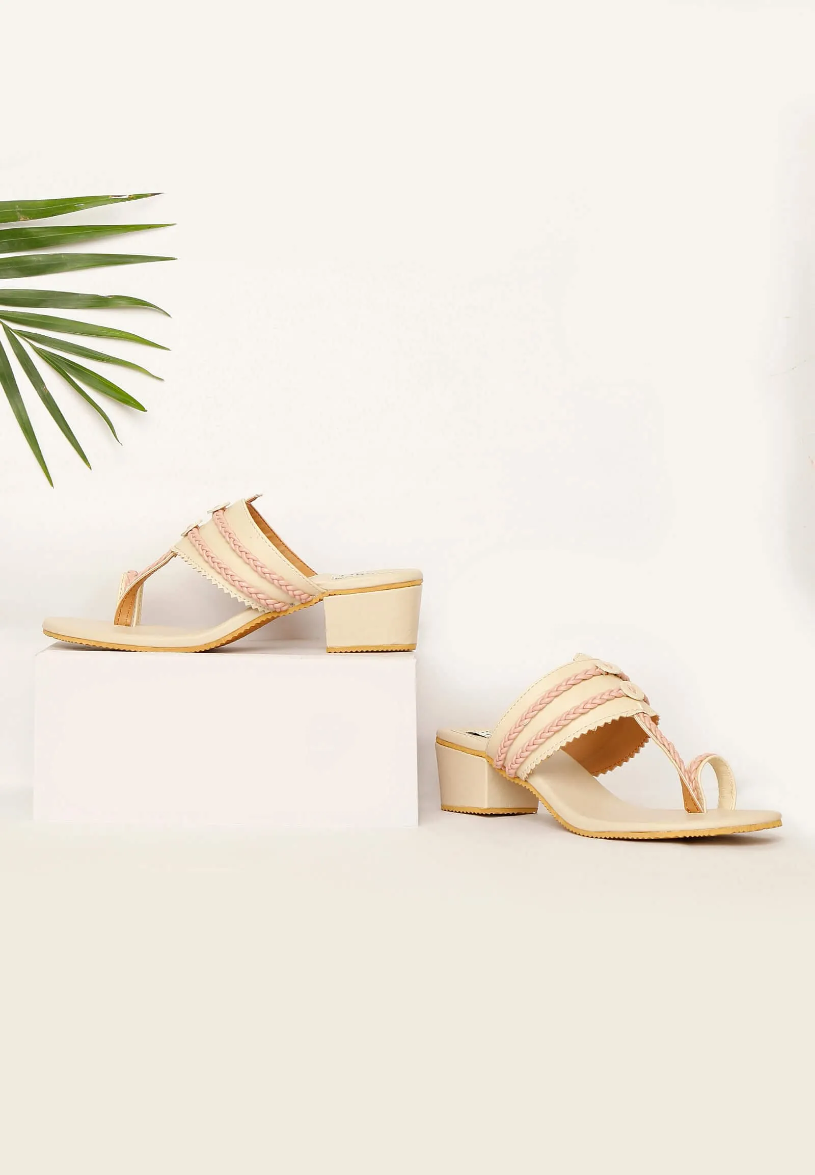 Baby Pink Tan Cruelty Free Leather Sandals