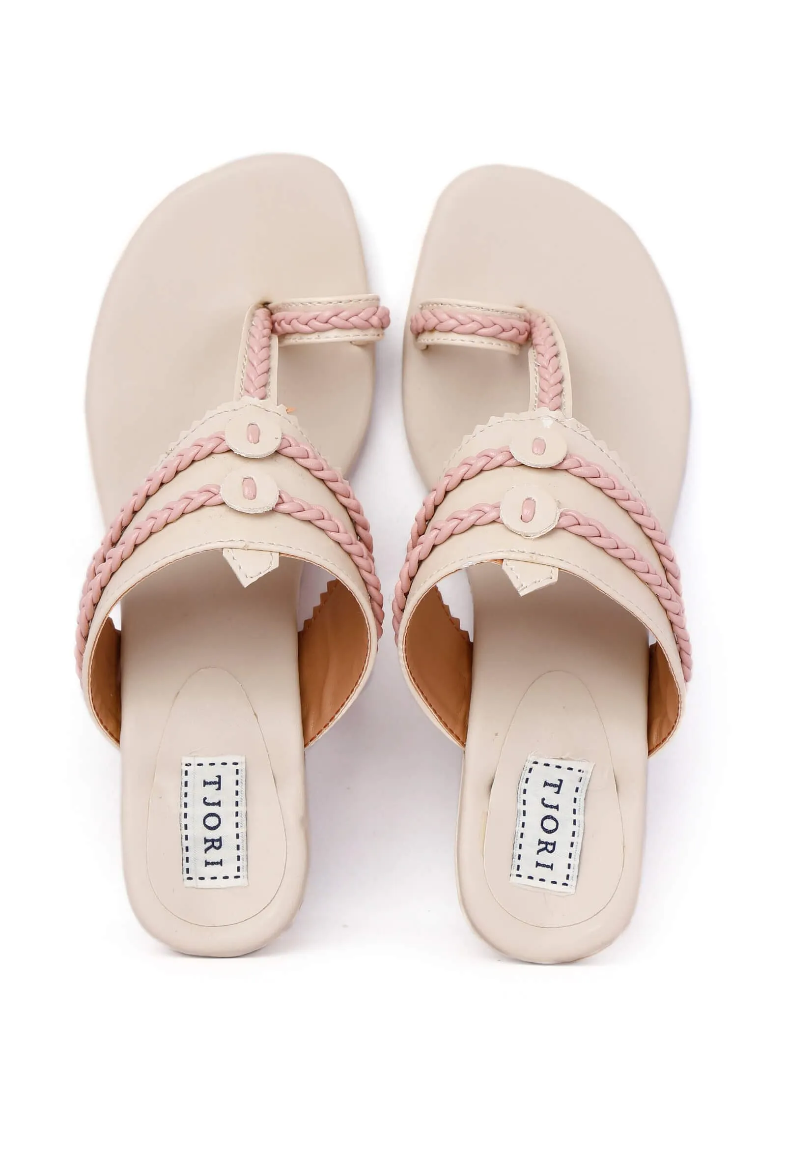 Baby Pink Tan Cruelty Free Leather Sandals