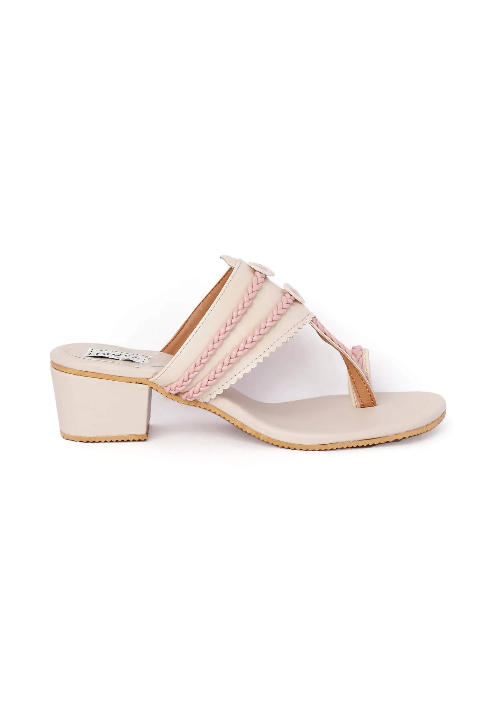 Baby Pink Tan Cruelty Free Leather Sandals