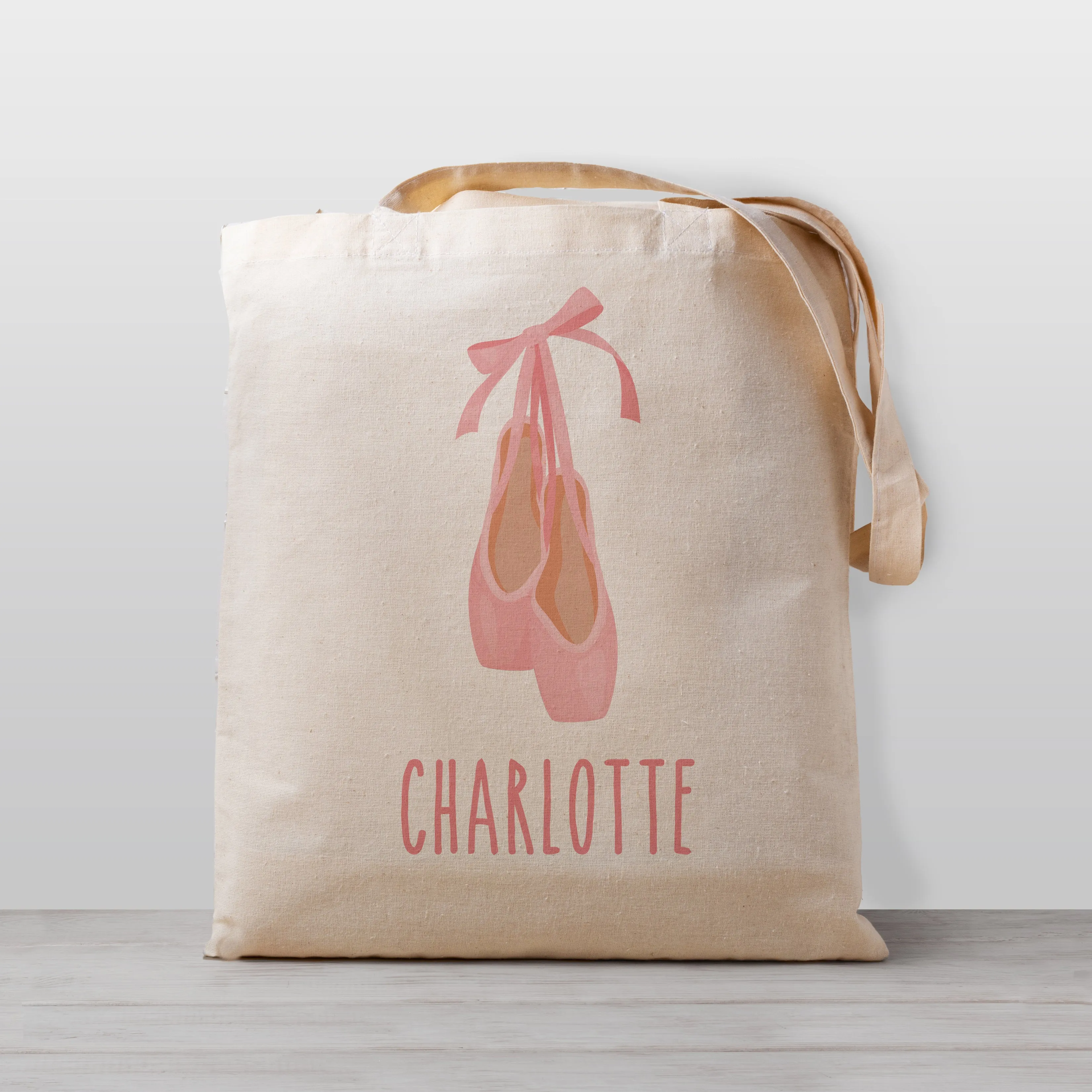 Ballet Shoes Personalized Tote Bag