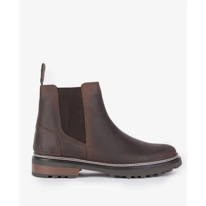 Barbour Ellison Ladies Leather Chelsea Boot - Dark Brown