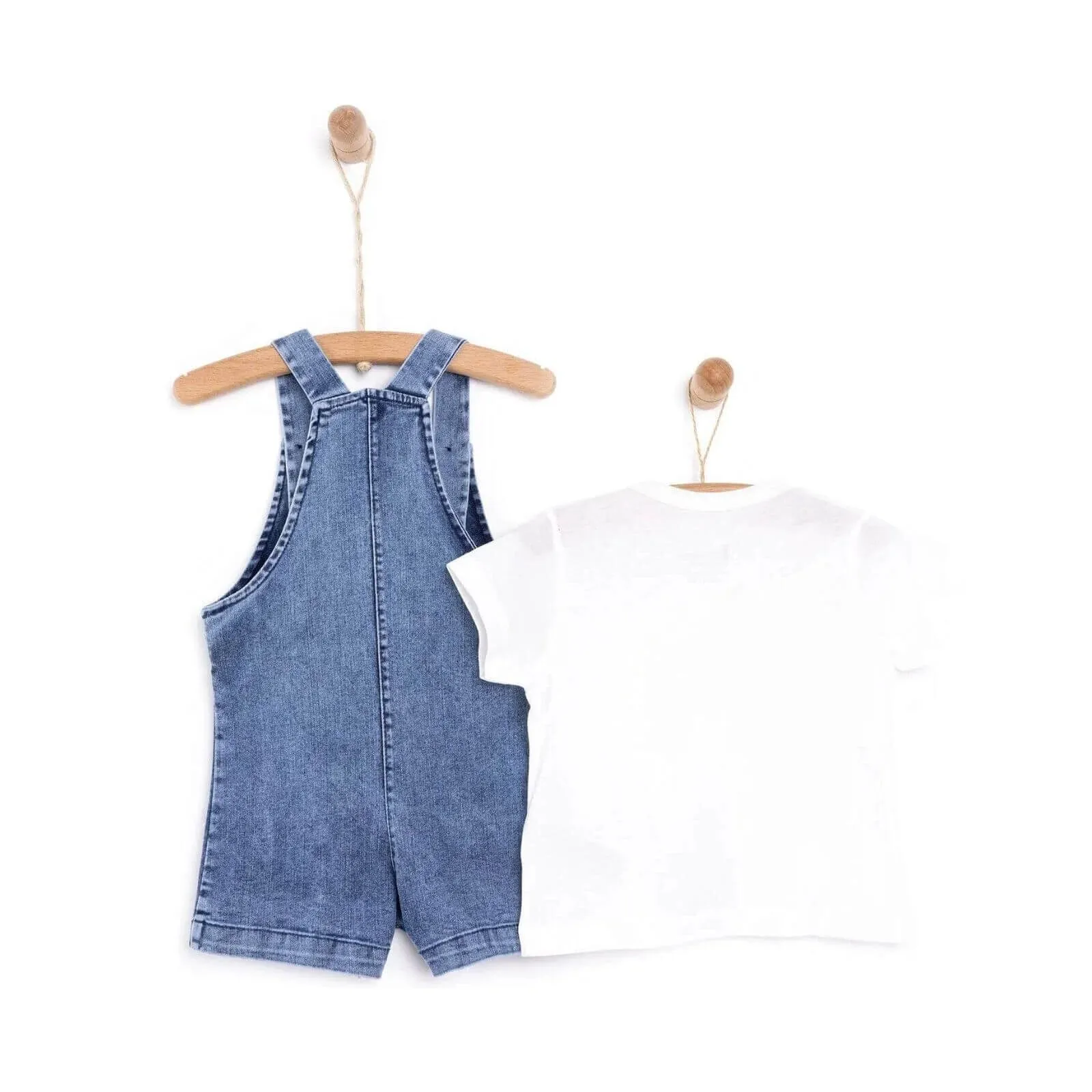 Bebbek Basic Denim Salopet Overalls - Indigo