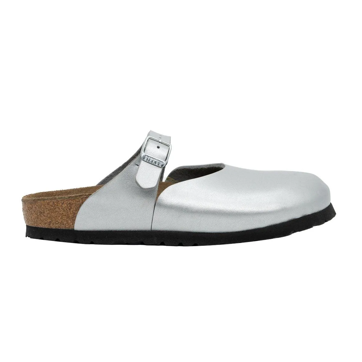 Birkenstock Slipon Clogs Rubber Silver Colour For Women