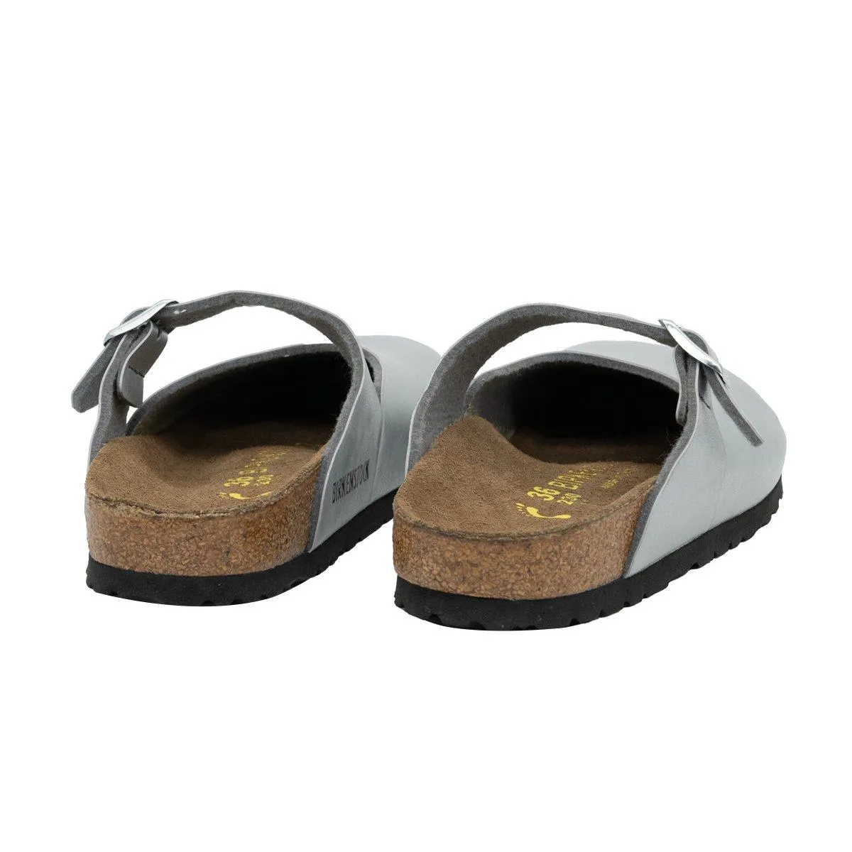 Birkenstock Slipon Clogs Rubber Silver Colour For Women