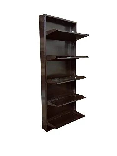 Biyani Metal Shoe Rack 26", Jumbo Shoe Rack 5 Shelves, Brown