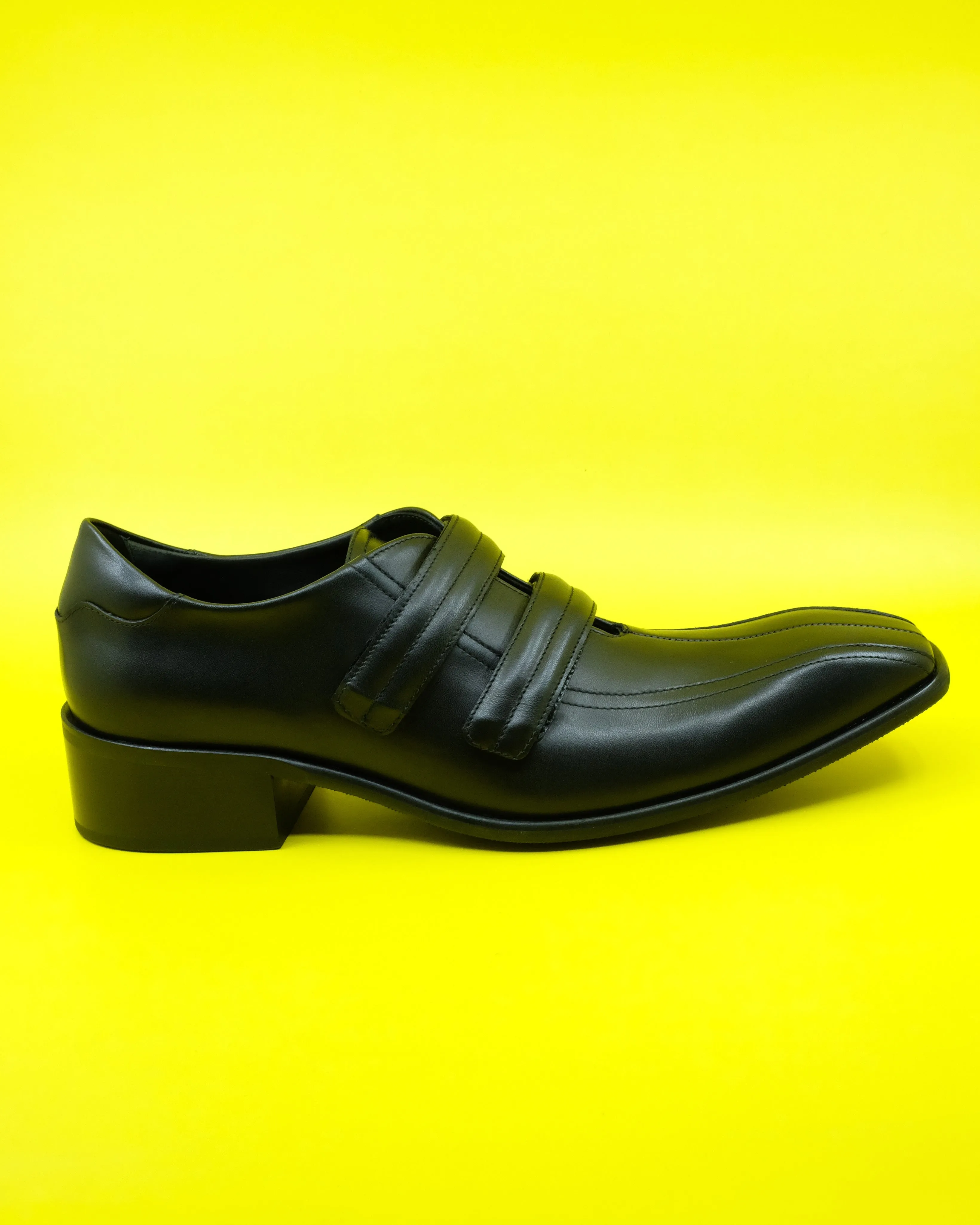 Black Leather Sporty Snout Loafer