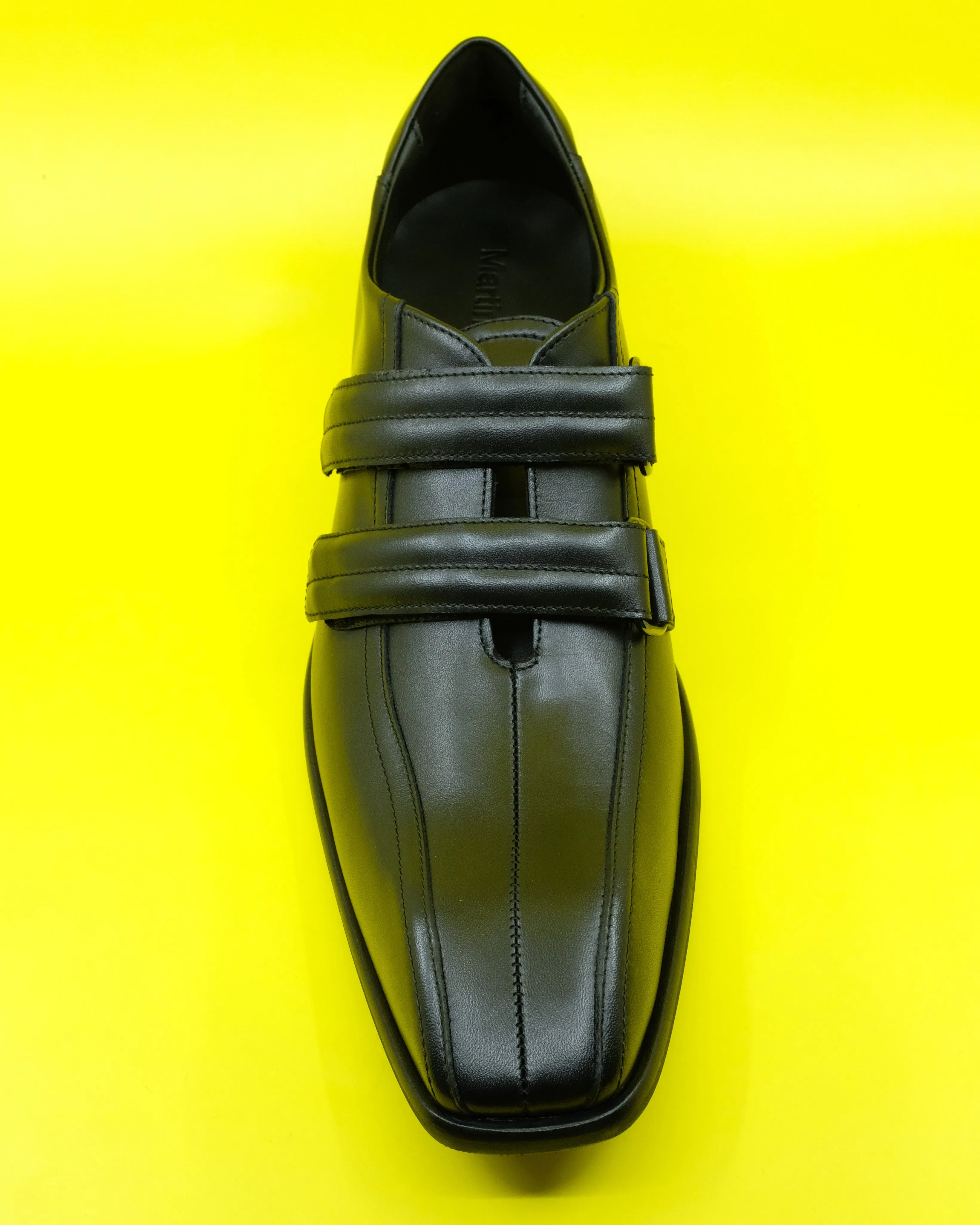 Black Leather Sporty Snout Loafer