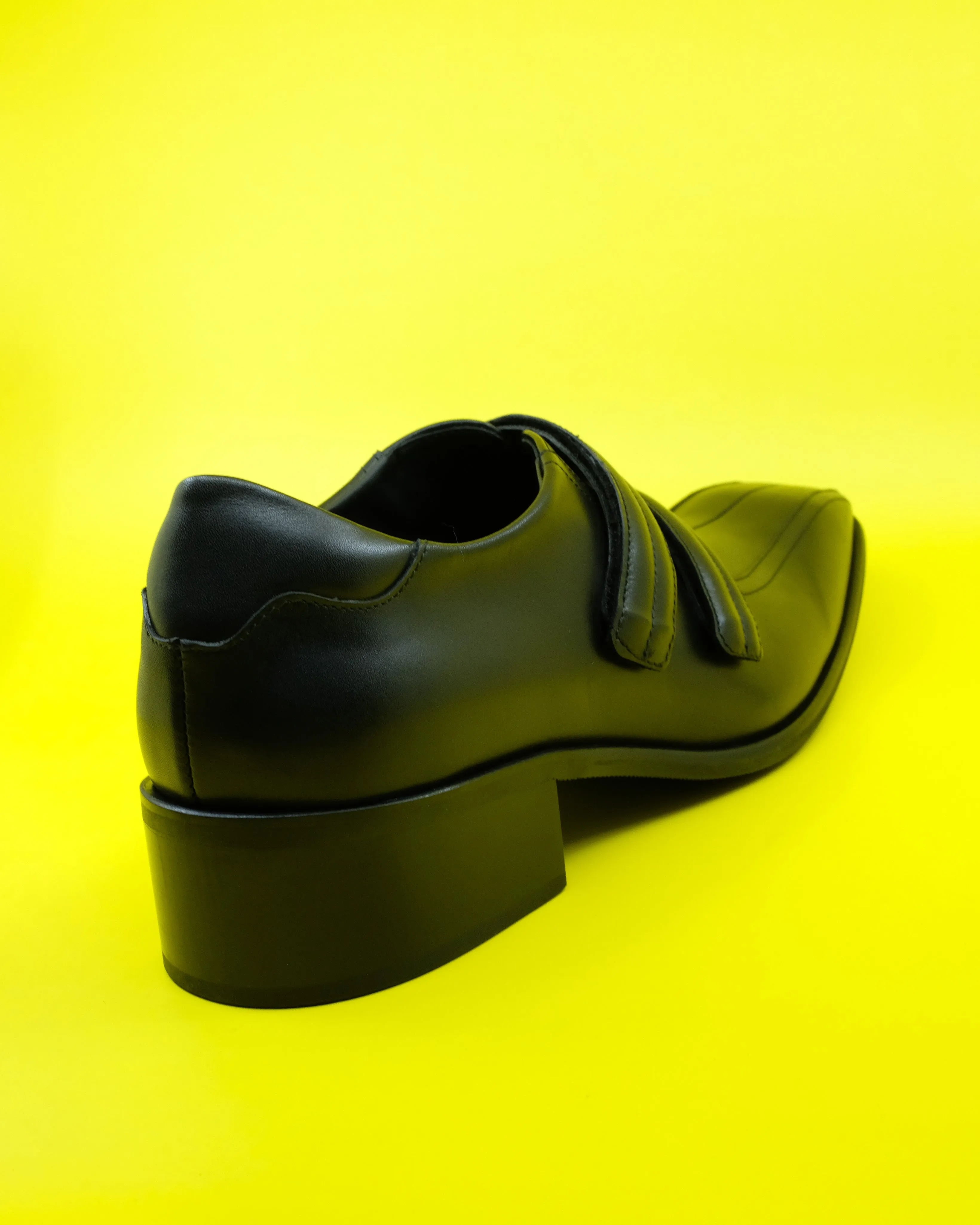 Black Leather Sporty Snout Loafer