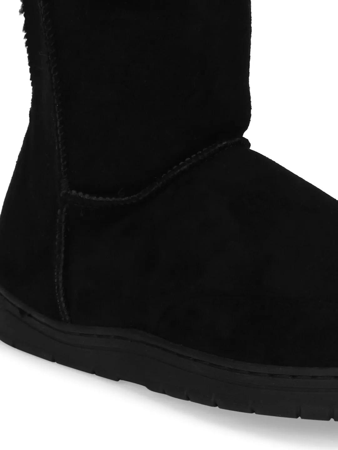 Black Micro Furry Uggs Boots