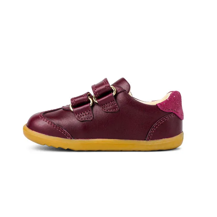 Bobux Step Up SU Sprite Leather Sneaker Boysenberry Purple