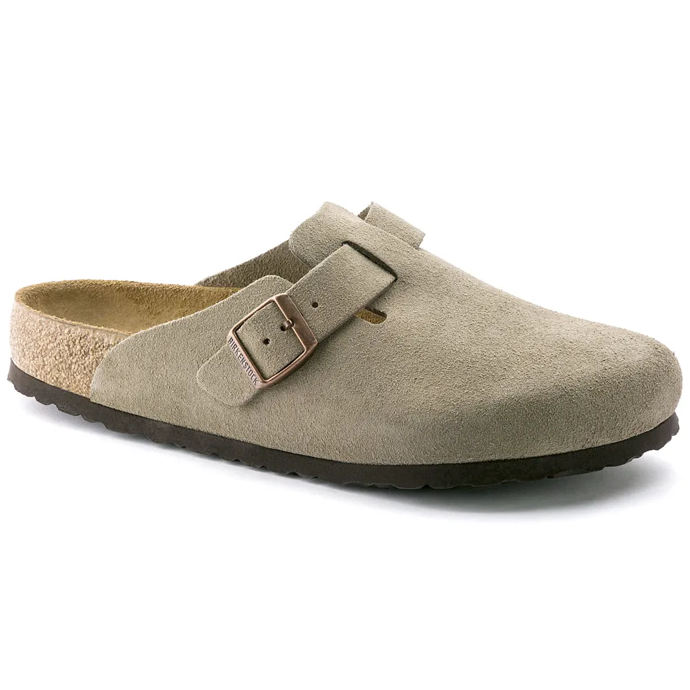 Boston Suede Soft Footbed Clog - Regular Width