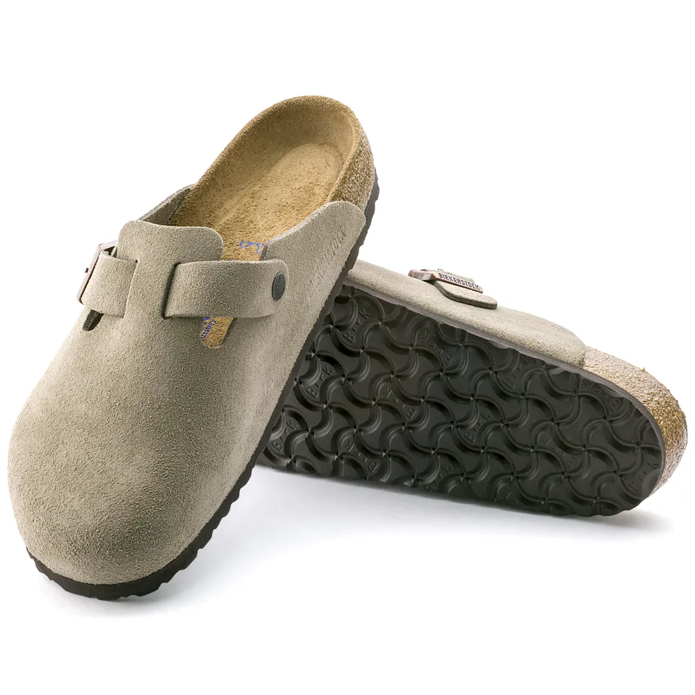 Boston Suede Soft Footbed Clog - Regular Width